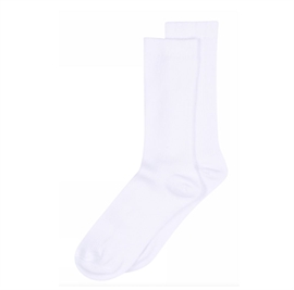 Mp Denmark Fine Cotton Rib Socks - White 40/42
